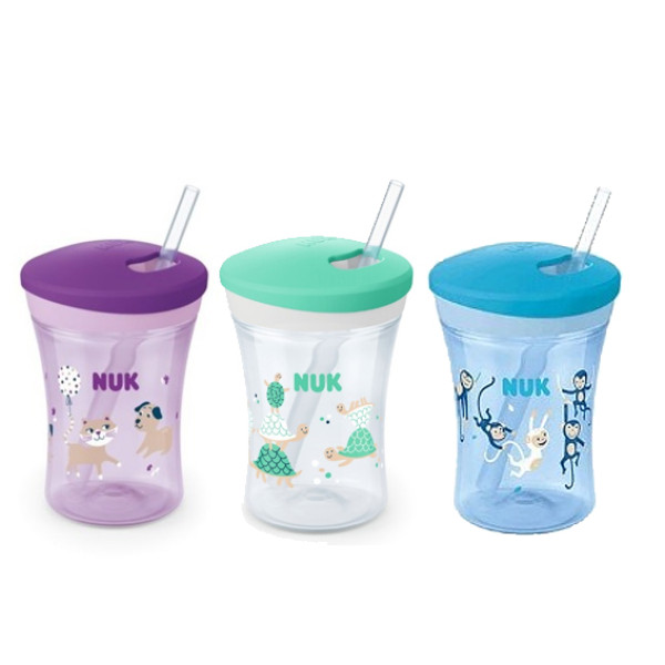 NUK Action Cup 230ml with Drinking Straw