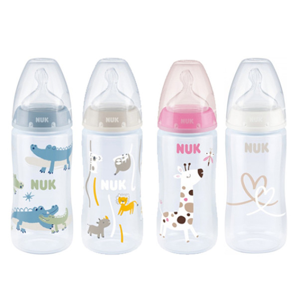 Nuk Biberão First Choice Silicone Com Indicação Temperatura 300ml 0-6M