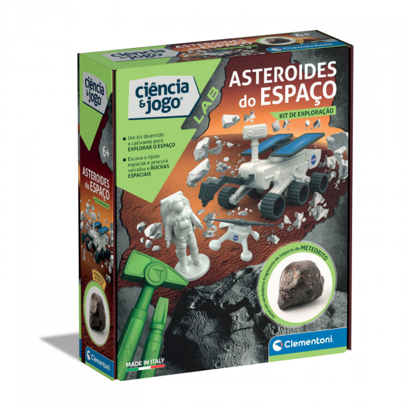 Clementoni 67729 Kit de Exploração Asteróides do Espaço