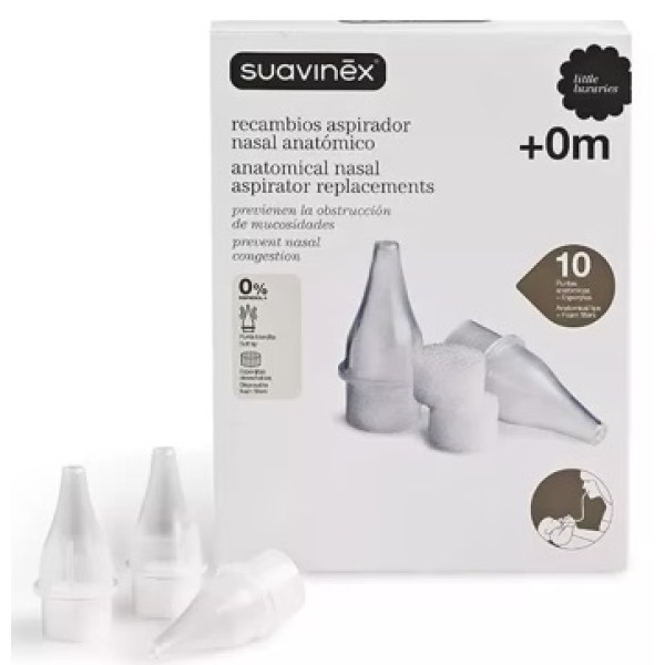 Suavinex Recargas Aspirador Nasal Anatómico X10