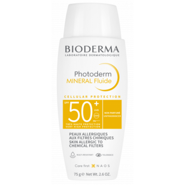 Photoderm Bioderma Mineral Fluido SPF50+ 75G