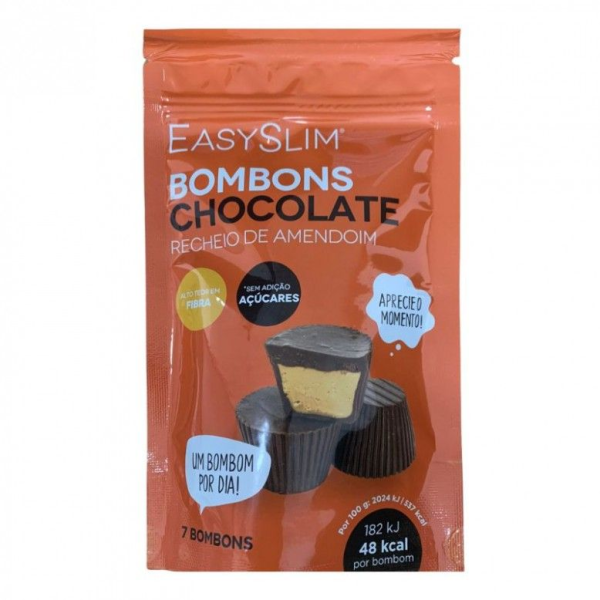 EasySlim Bombons Chocolate Recheio de Amendoim X7